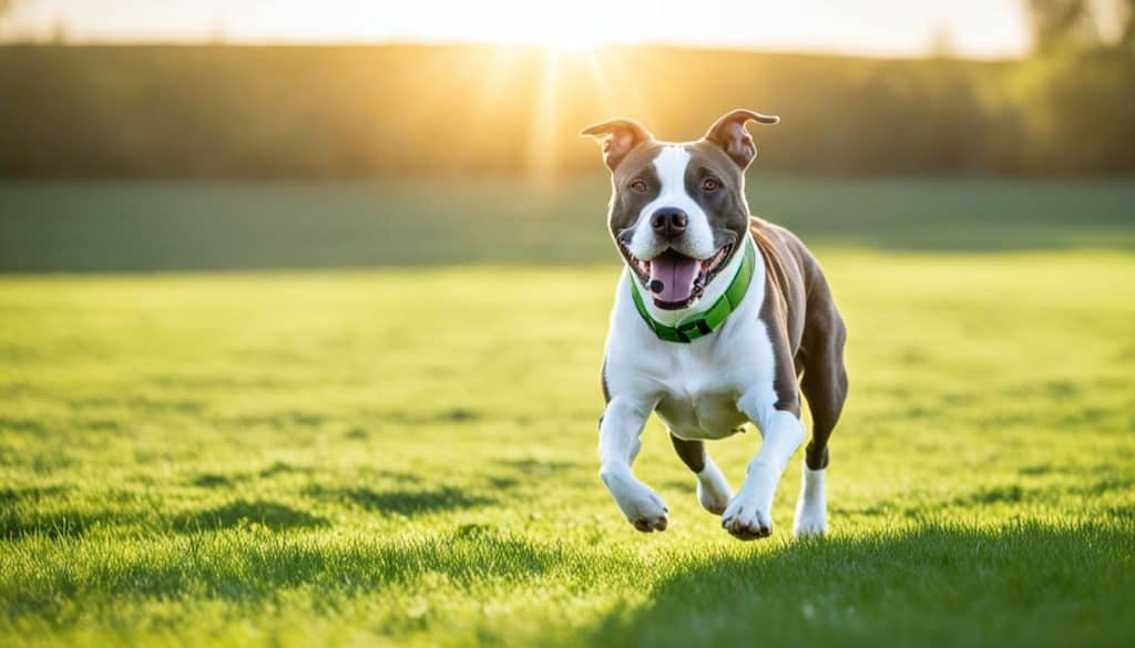 American Staffordshire Terrier Exercising