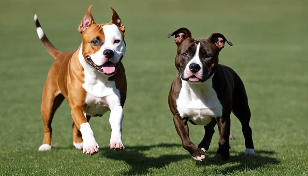 difference between american staffordshire terrier and staffordshire bull terrier